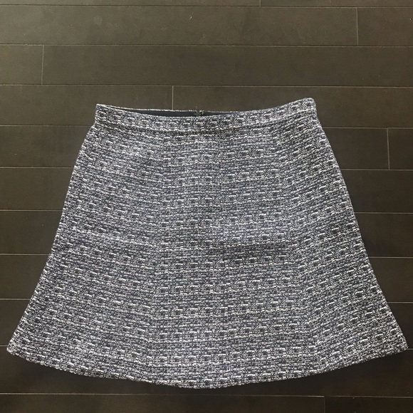 Blue Tweed Ann Taylor Skirt - Picture 2 of 7